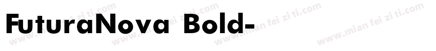 FuturaNova Bold字体转换